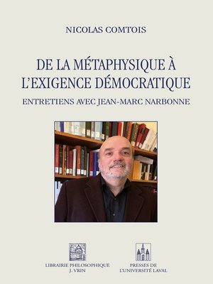 cover image of De la métaphysique à l'exigence démocratique